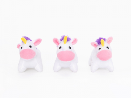 Zippy Paws Miniz Unicorn 3 pk For Sale