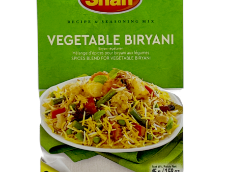 Shan Seasoning Mix Vegetable Biryani 45g For Sale