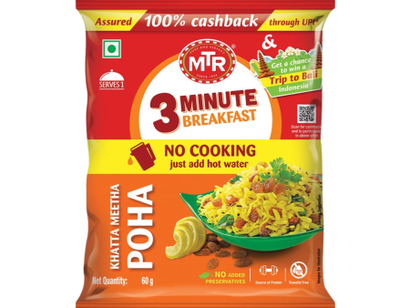 MTR Ready To Eat Khatta Meetha Poha 160g Cheap