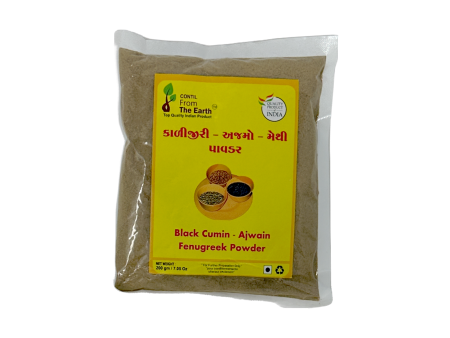 From The Earth Black Cumin-Ajwain-Fenugreek Powder Blend 200g For Discount