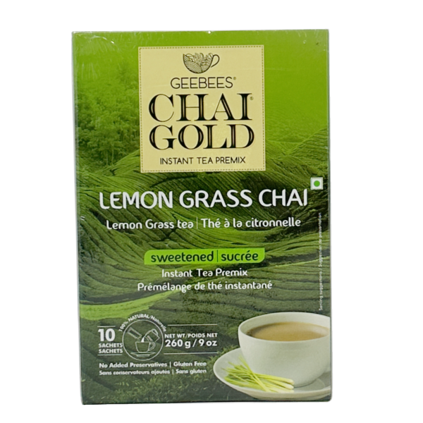 GeeBees Chai Gold Lemon Grass Chai 260g Fashion