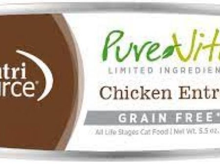 Pure Vita Cat Can GF Chicken & Liver 5.5 oz. Online Hot Sale