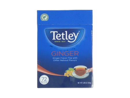 Tetley Ginger Tea 144g (72 Tea Bags) Online Sale