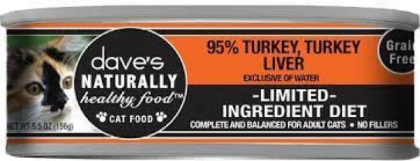 Dave s NH Cat 95% Turkey Liver & Turkey 5.5 oz. Online Sale