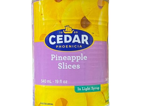 Cedar Pineapple Slices (In Light Syrup) 540ml Online now