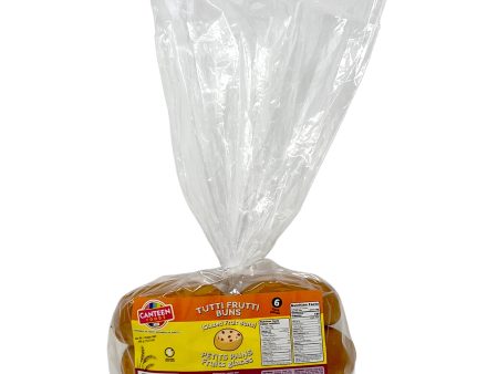 Canteen Foods Tutti Frutti Buns (Glazed Fruit Buns) 450g Supply