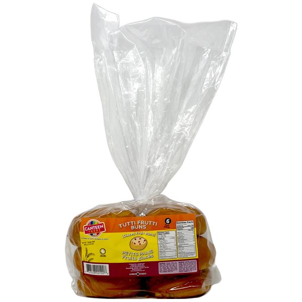 Canteen Foods Tutti Frutti Buns (Glazed Fruit Buns) 450g Supply