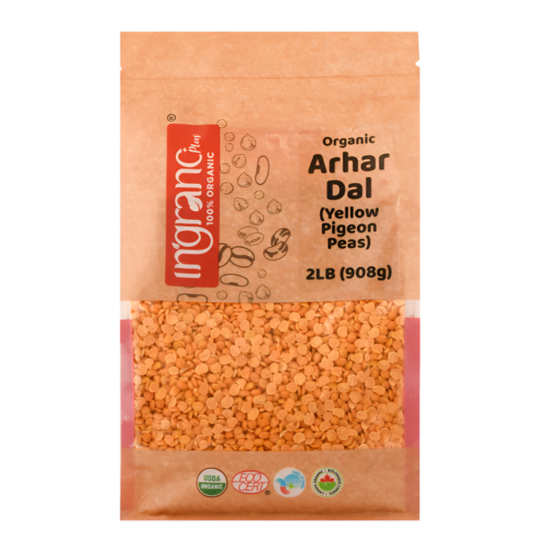 Ingrano Organic Toor Dal (Arhar Dal) 2lb Online Hot Sale