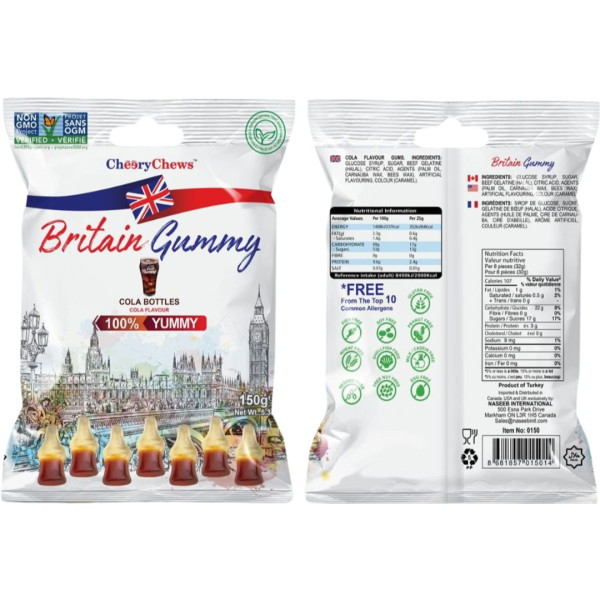 Britain Gummy Cola Bottles 150g Online now