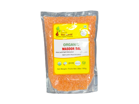 From The Earth Organic Masoor Dal 2lb Supply