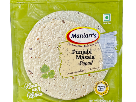 Maniarr’s Punjabi Masala Papad 200g Discount