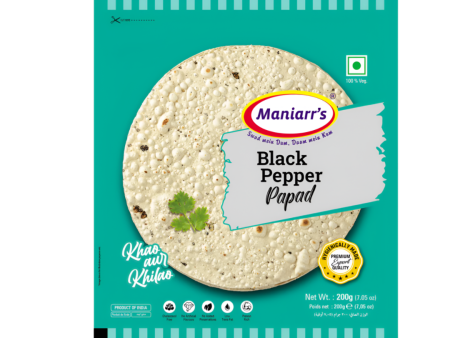 Maniarr s Black Pepper Papad 200g For Sale