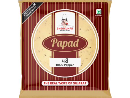 Snehkumar Black Pepper Papad 500g For Sale