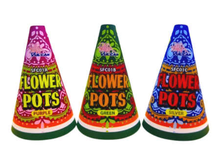 Mystical Flower Pots Fountain (Pack Of 3) on Sale