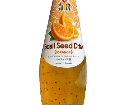 Alia Basil Seed Drink Orange 290ml For Sale