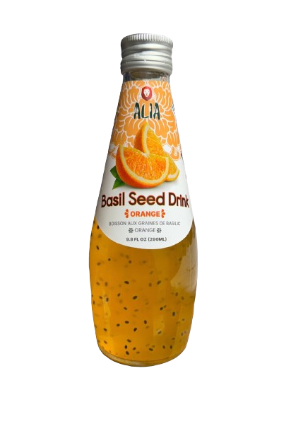 Alia Basil Seed Drink Orange 290ml For Sale