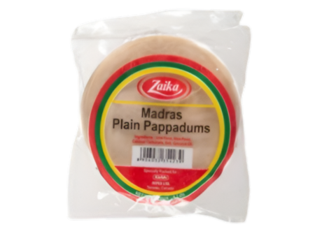 Zaika Plain Madras Pappadums 200g Online