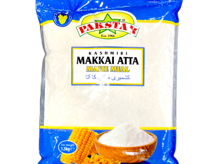 Pakstar Kashmiri Makkai Atta 1.5kg (Maize Meal) Online Hot Sale