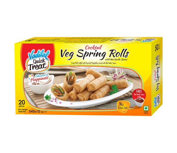 Vadilal Cocktail Veg Spring Roll 350g Cheap