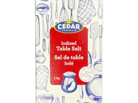 Cedar Iodized Table Salt 1kg Online Hot Sale