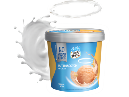 Vadilal Butter Scotch Ice Cream - No Added Sugar 1L Discount