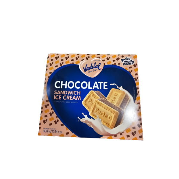 Vadilal Chocolate Sandwich Ice Cream 300ml For Cheap