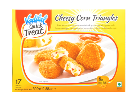 Vadilal Cheesy Corn Triangles 300g Supply