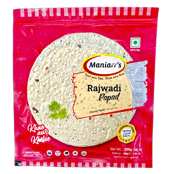 Maniarr’s Rajwadi Papad 200g on Sale