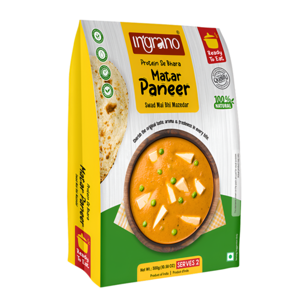 Ingrano Ready To Eat Matar Paneer 285g Online