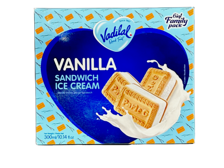 Vadilal Vanilla Sandwich Ice Cream 300ml Supply