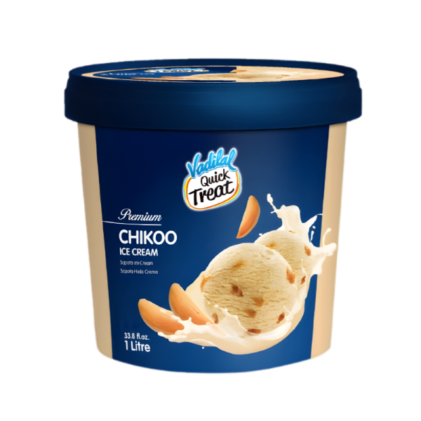 Vadilal Chikoo Ice Cream 1L For Sale