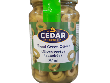 Cedar Green Olive Sliced 250ml Sale