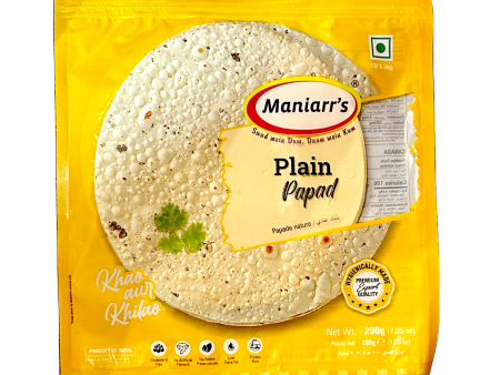 Maniarr s Plain Papad 200g Hot on Sale