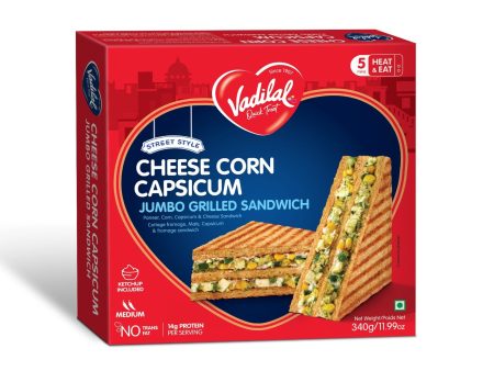 Vadilal Cheese Corn Capsicum Grilled Sandwich 340g Discount