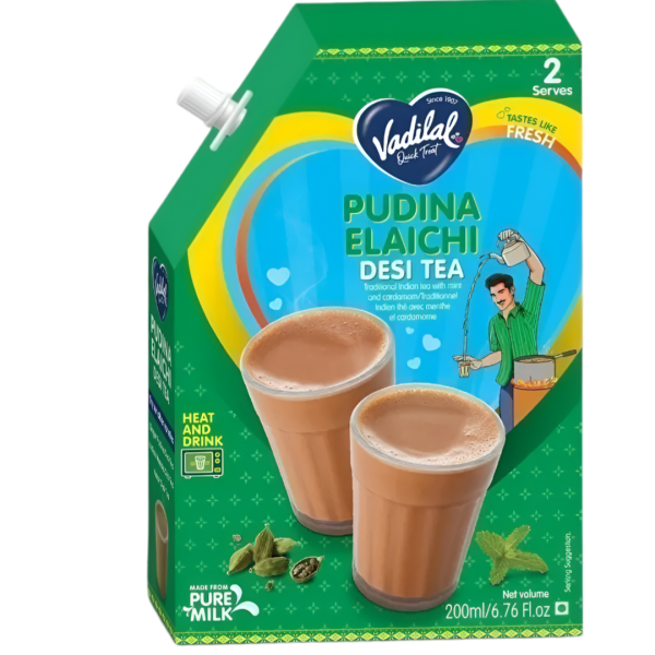 Vadilal Pudina Elaichi Tea - Heat And Drink 200ml Hot on Sale