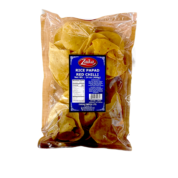 Zaika Red Chilli Rice Papad 400g on Sale