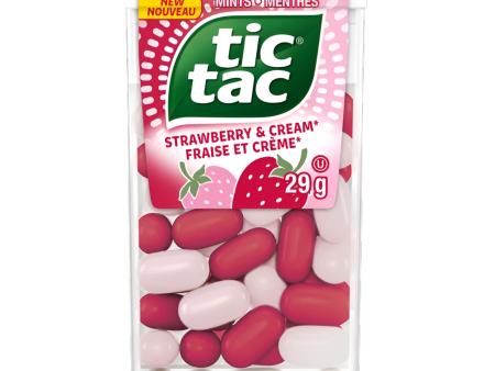 Tic Tac Strawberry & Cream Mints 29g Online Hot Sale