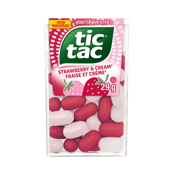 Tic Tac Strawberry & Cream Mints 29g Online Hot Sale