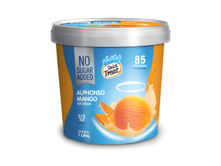 Vadilal Alphanso Mango Ice Cream - No Added Sugar 1L Fashion