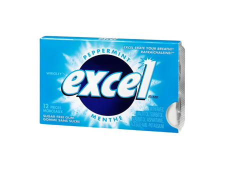 Excel Peppermint Sugar-Free Gum (12 Pcs) Online Hot Sale