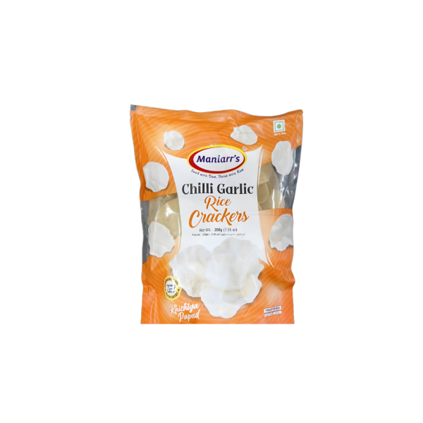 Maniarr’s Chilli Garlic Rice Crackers 200g Online