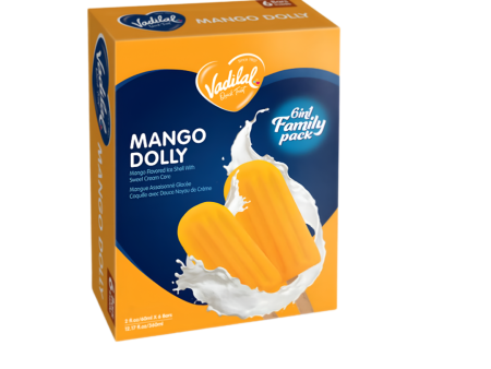 Vadilal Mango Dolly Ice Cream Family Pack (6 Bars) 360ml For Sale