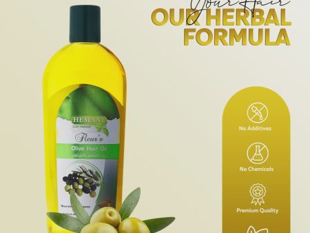 Hemani Olive Hair Oil With Almond 200ml For Sale