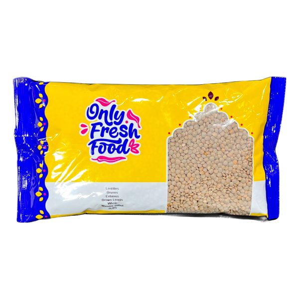 Only Fresh Food Brown Lentils Whole 2lb For Discount