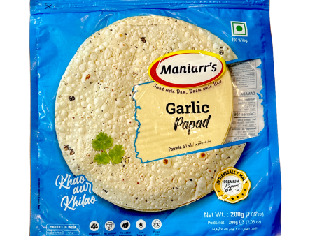 Maniarr s Garlic Papad 200g Online Sale