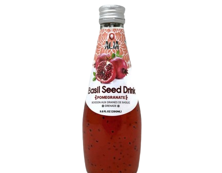 Alia Basil Seed Drink Pomegranate 290ml For Discount