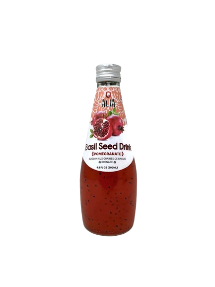 Alia Basil Seed Drink Pomegranate 290ml For Discount